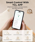 Hands Free Palm Vein Smart Lock D2 Pro With WiFi Keyless Entry Deadbolt Door Lock Built In Doorbell Key Fob App Control Auto Lock Rechargeable Battery Works With Alexa And Google Assistant For Front Door app showing features on phone screen