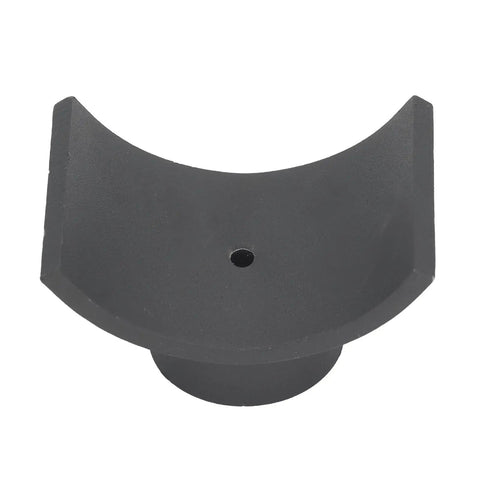 Heavy Duty Iron Bottle Jack Saddle for Dana 60 70 80 Axles, Fits Up To 4 Inch Tubes, top view of curved iron design