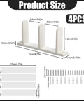 Sliding Closet Door Floor Guide Set White Bottom Track Guides For Stable Door Sliders dimensions and components shown