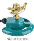 Alloy Base Garden Sprayer with Wide Spray Range and Low Water Use for Lawn and Field Irrigation, 21cm Diameter, top view