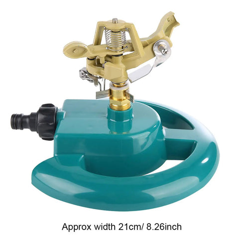 Alloy Base Garden Sprayer with Wide Spray Range and Low Water Use for Lawn and Field Irrigation, 21cm Diameter, top view