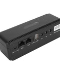 Check Out This Awesome UPS Battery Backup That Gives You Reliable 10400mAh Of Backup Power In A Pinch And Also Serves As A Go To USB Power Bank With 18W Of Multi Output Juice For Your Devices Using The US Plug showing back connections.