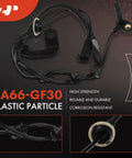 Set Of Two Front Left And Right Abs Wheel Speed Sensors Ideal For Chrysler 200 Dodge Avenger Journey Crafted Hella Durable with a close-up view of sensor connections.