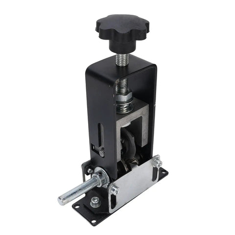 Jiawu Electric And Manual Wire Stripper Machine Lightweight Durable Alloy Steel Tool For Home Improvement Projects Versatile Hand Crank Drill Operation Strips 0 04 To 1 Inch Wire Efficiently Reliable Performance close-up of the mechanism.