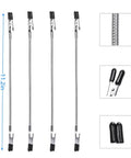 Four Pack Soldering Helping Hands With Dual Clips For PCB And Electronics, Adjustable 11.2in Gooseneck Soldering Holders