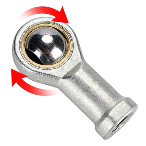 Fisheye Joint Female Piston Rod End Ball Head for Universal Pneumatic Cylinder U Fitting Mounting Knuckle Bearing with Internal Thread and 8mm Hole, metal joint