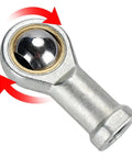 Female Piston Rod End Ball Head For Universal Pneumatic Cylinder U Fittings, 14mm hole, metal bearing joint