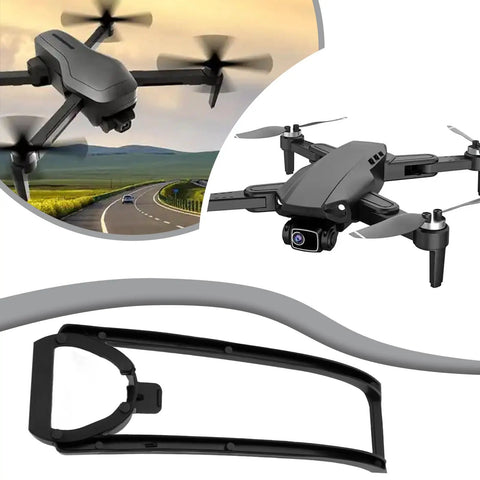 8Pcs Drone Propeller Guards Pro Kit For Z908 Pro Quadcopter 7.7cm Black Lightweight And Tough Prop Protectors with drone in flight