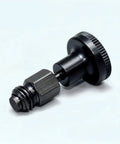 Drop Dead Solid M8 Index Plunger Positioning Pin Spring Loaded Locating Stud With Threaded Base Stainless Steel Heavy Duty Hardware, side view.