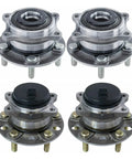 Front And Rear Wheel Hub Bearing Assemblies Without ABS Replacement For Hyundai Sonata 2015 2019, Hyundai Tucson 2016 2021, Kia Optima 2016 2020, Kia Sportage 2017 2021 4 Piece Set OEM Grade For Smooth Quiet Rotation