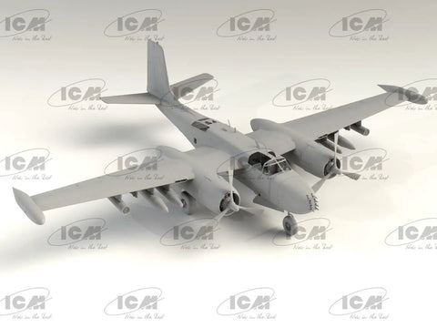 Plastic B26K Counter Invader Model Kit Scale 1 To 48 US Attack Airplane Build Kit With Realistic Decals
