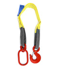 Heavy Duty Web Sling Set Built Tough for Real World Lifts 3.3 Ft Single Leg Lifting Slings 6600 Lbs Capacity with Polyester Web and G80 Steel Hook 2 Pack
