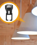 Lawsen Spring Clips Recessed Lighting 60Pcs Bulb Retaining Spring Clip attached to a pendant light fixture.