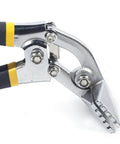 Close-up of Two Pack 75mm Bending Pliers with straight handle for sheet metal bending, showing flat jaw design