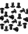 Heavy Duty Stainless Steel Quarter Dzus Fasteners With Button Oval Head And 7/16 Inch Stem, Black Quick Release Latch Hardware set.