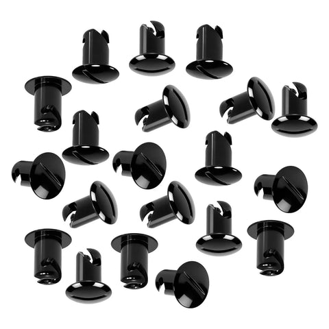Heavy Duty Stainless Steel Quarter Dzus Fasteners With Button Oval Head And 7/16 Inch Stem, Black Quick Release Latch Hardware set.
