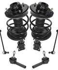 Legit Upgraded 6 Piece Front Steering And Suspension Kit With Strut Spring Assembly Tie Rod Ends And End Links. Includes strut assemblies and tie rods.