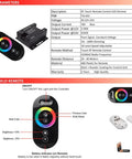 RGB LED Dimmer Switch With RF Wireless Control And Sliding Remote Dimmable PWM DC 12V 24V 18A For LED Strip Lights controller components