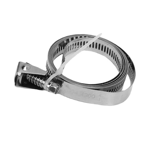 Close-up of adjustable strap from Pole Mounting Kit With Adjustable Straps And Hardware For Traffic Signs, Security Cameras, And Solar Lights.