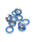 Thin Section 12x21x5mm ABEC-7 Ball Bearings 2RS With Blue Rubber Seal Built Tough Low Vibration 10 Pack Waterproof Coating