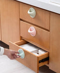 8 Pack Self Adhesive Wardrobe Handles For Cabinets And Drawers No Drill Punch Free Easy Stick On Door Knobs with colorful surface