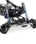 High Clearance LCG RC Crawler Chassis Kit With Carbon Fiber Rails, Portal Axles, Forward Gearbox, And Beefed Up Adjustable 70 To 100mm Shocks