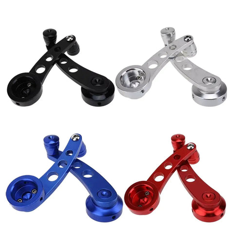 Upgrade Your Ride With These Heavy Duty Billet Aluminum Window Handle Cranks Silvery Fit For Most Cars Replaces Old Winder Kits Durable Anodized Finish Auto Interior Parts, 4 colors