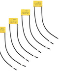 Quad Pack Grounding Filter Capacitors For Contactor Arc Extinguishing 0.1uF 100 Ohm 1/2W 600VAC Industrial Machine Tools Relays Solenoids And Control Circuits, four yellow leaded units