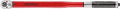 Half Inch Drive Torque Wrench With 50 To 250 Foot Pounds Range, Built In Angular Gauge For After Tightening, red handle view