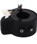 Thumb Throttle Accelerator For Electric Scooters, Snap-On Finger Control With ABS Gel Grip And Convex Stripes, Black