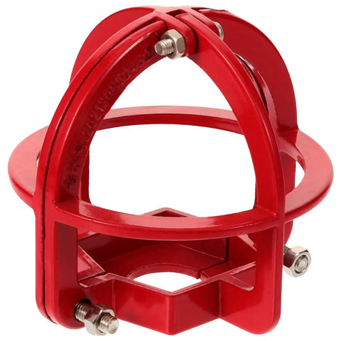 Knockout Pro Grade Heavy Duty Fire Sprinkler Head Guard Cover Protector Cage For Ceiling Impact Defense Hit Proof Metal Shell in red