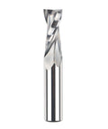 SpeTool upcut spiral CNC router bit, front view; 1/2in shank, 1/2in cutting diameter, solid carbide