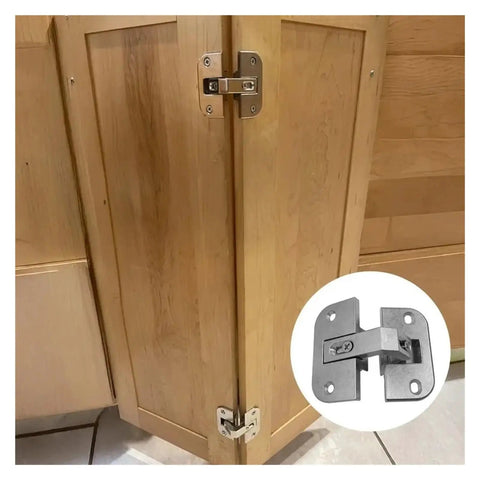 Heavy Duty Adjustable Concealed Door Hinges With Quiet Smooth Operation Zinc Alloy Pie Cut Corner Hinges on wood cabinet