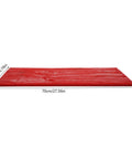 Pro Grade Large Concrete Stamp Mat With Grain Texture Polyurethane Mold For Cement Imprint, side view, red color, 27.6 x 13.8 inches