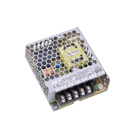 Rock Solid Workhorse 52.8W Enclosed Switching Power Supply with honeycomb metal casing for efficient cooling, 24V 2.2A output