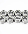 Top-Notch Miniature Ball Bearings Kit For 1/10 RC Cars Sealed Radial Bearings With Deep Groove Upgrade Parts 16Pcs TT02 TT-02 TT02D TT-02D Compatible, 8 steel bearings