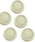 Five Pack Replacement Rotary Dimmer Fan Speed Control Knob Set With D Shaped Shaft Ivory Finish Quarter Inch Diameter Slim Profile For Fans And Light Fixtures Easy Install