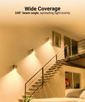 Room illuminated with 16 Pack GU24 LED A19 Bulbs 800 Lumens 9W 60W Equivalent Dimmable Twist Lock Base Soft White 2700K