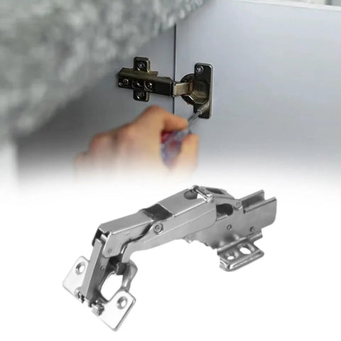 Hydraulic Corner Cabinet Hinge With Soft Close And 165 Degree Opening Easy No Drill Install for frameless inset cabinets
