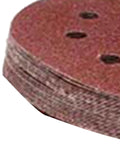 Ycauty 5 Inch Sanding Discs Pack Features 75 High Efficiency Aluminum Oxide Sheets With Five Pro Grits From 120 To 1000 stacked for sanding wood and auto body.