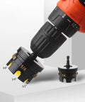 Heavy Duty Threaded Rod Nut Driver Mounts Directly To Power Drills And Impact Guns Effortlessly Chops Through Corroded Nuts Works Like A Champ Preserving Your Hands On Quarter Half And Three Eighths Inch Rods Solid Spinner Kit with metal shank sizes visible.