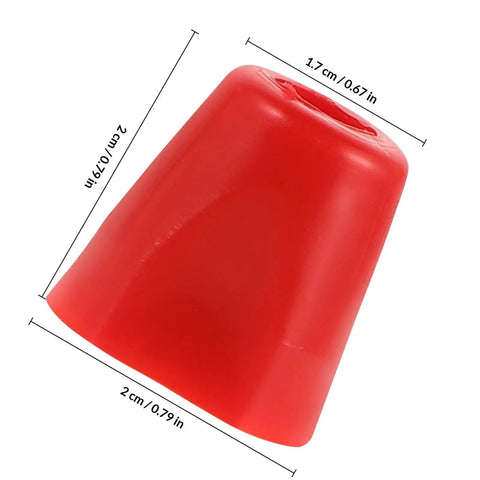Beefy Heavy Duty Stainless Steel Nut Replacement Tool With Plastic Ring in red, dimensions 2 cm x 2 cm, for fencing equipment.