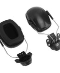 Top Tier Hard Hat Ear Muffs With Heavy Duty Cushioning Breathable Seals Designed To Kick Back Excess Site Noise Built Tough For Oil Crew And Construction Workers Super Comfy For All Day Use 2 Pack - black ear muffs with foam lining and adjustable clips