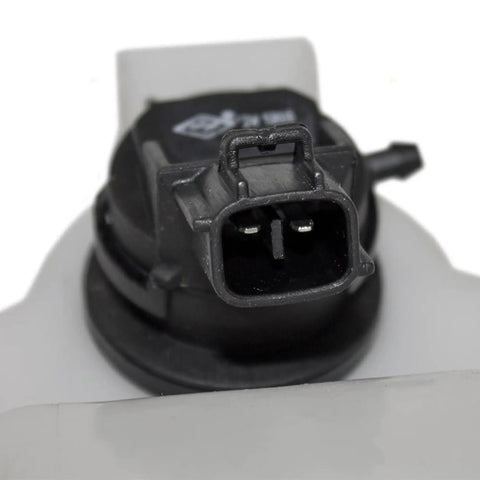 Close-up of plug connector on Direct-Fit Windshield Washer Reservoir Tank Assembly With Cap And Washer Pump for Corolla/Matrix