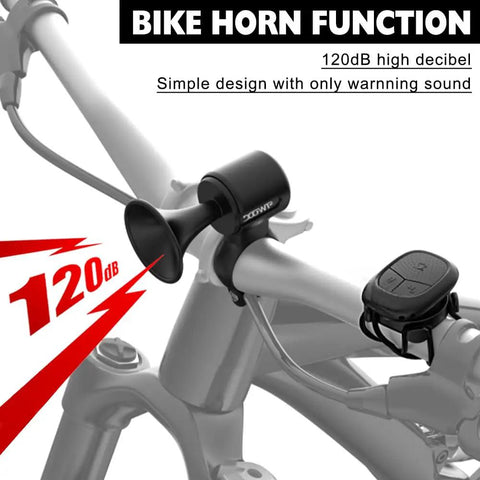 120dB Electric Bike Horn With Rechargeable 300mAh Battery IPX5 Waterproof Bicycle Bell For Adults And Kids Loud And Proud Alert So You Stand Out On City Streets And Trails