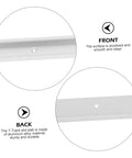 Pro Grade Rock Solid Aluminum Extrusion Profile Featuring T Track Slot Guide And Linear Rail Hardware close-up showing anodized front and durable back.