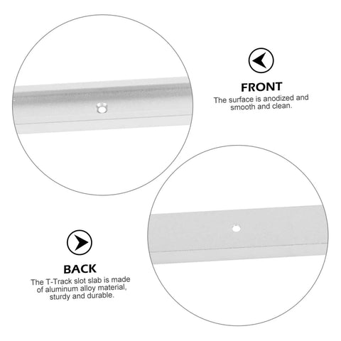 Pro Grade Rock Solid Aluminum Extrusion Profile Featuring T Track Slot Guide And Linear Rail Hardware close-up showing anodized front and durable back.