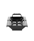 Front view of TracPak Quick Release Mounting Base for Track Mount Storage Boxes, Includes T Bolt and Surface Mount Hardware