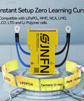 Rock Solid Smart BMS For 21S To 30S Battery Packs With Hella Dependable 220A Current Flow And 150V High Voltage Build And Bluetooth UART Control For LiFePO4 Lithium LTO Energy Storage, yellow BMS unit with wires.