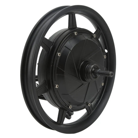Beefy 14 Inch Wheel Hub Motor 36V To 72V 2000W To 3500W With Disc Brake, side view, for electric scooter and motorcycle upgrades